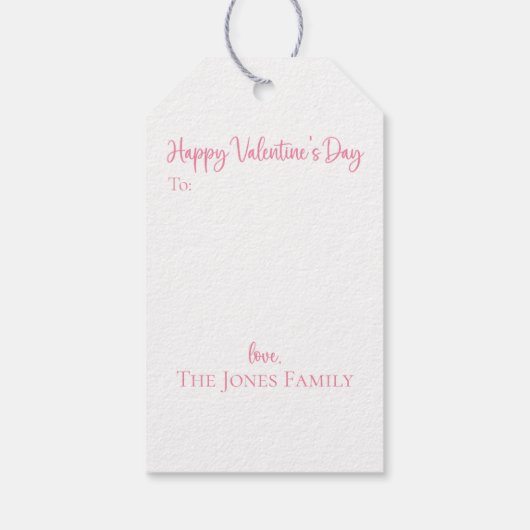 Chinoiserie Topiary Hearts Valentijnsdag Cadeaulabel (Achterkant)