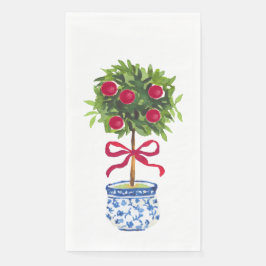 Chinoiserie Topiary Holiday Napkins Servet