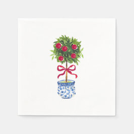 Chinoiserie Topiary Holiday Servet