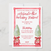 Chinoiserie Topiary Kerstfeest Kaart (Voorkant)