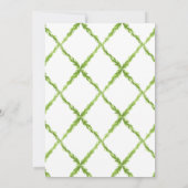 Chinoiserie Topiary Kerstfeest Kaart (Achterkant)