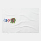 Chinoiserie Topiary Red Bow Theedoek (Horizontaal)