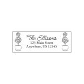 Chinoiserie Topiary Retouradres Zelfinktende Stempel (Design)