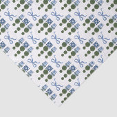 Chinoiserie Topiary Tree Blue Bow Tissuepapier (Detail)