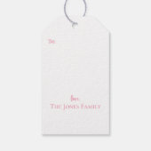 Chinoiserie Topiary Valentijnsdag Cadeaulabel (Achterkant)