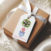 Chinoiserie Topiary Valentijnsdag Cadeaulabel