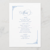 Chinoiserie Tree Motif en Geometrische Rand ID1094 Menu (Voorkant)