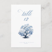 Chinoiserie Tree Motif Tafelnummers ID1094 (Achterkant)