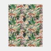  Chinoiserie Tropisch Oerwoud Fleece Blanket (Voorkant)