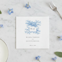 Chinoiserie Trouw Bloemige Monogram Elegant