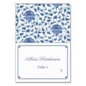 Chinoiserie Trouwdouche Individuele Plaats Kaart (Voorkant)