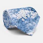 Chinoiserie Trouwpatroon Bloemen ID1094 Stropdas (Opgerold)