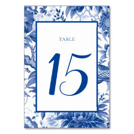 Chinoiserie Trouwtafelnummers Kaart