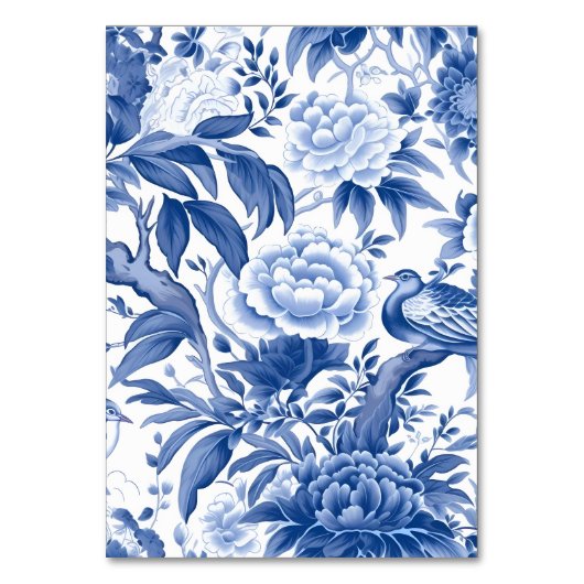 Chinoiserie Trouwtafelnummers Kaart (Achterkant)