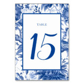Chinoiserie Trouwtafelnummers Kaart (Voorkant)