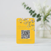 Chinoiserie Trouwwebsite RSVP QR Code  Informatiekaartje (Staand voorkant)