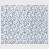 Chinoiserie Tuin Blauw Cadeaupapier (Vlak)