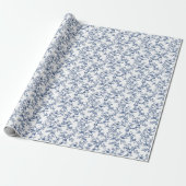 Chinoiserie Tuin Blauw Cadeaupapier (Uitgerold)