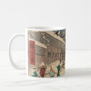Chinoiserie Ukiyo-e Japans winters landschap met s Koffiemok
