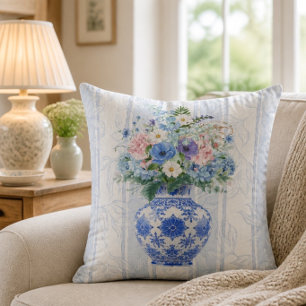 Chinoiserie Vaas Aquarel Kussen