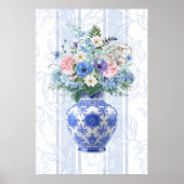 Chinoiserie Vaas Aquarel Poster (Voorkant)