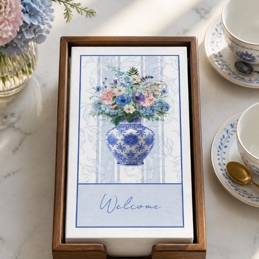Chinoiserie Vaas Aquarel Servet