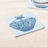  Chinoiserie Vaas Ginger Jar Kartonnen Onderzetters (Schuin)