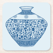  Chinoiserie Vaas Ginger Jar Kartonnen Onderzetters (Voorkant)