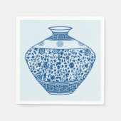  Chinoiserie Vaas Ginger Jar Servet (Voorkant)