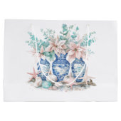 Chinoiserie Vazen met Eucalyptus & Poinsettia's Groot Cadeauzakje (Achterkant)