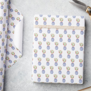 Chinoiserie Vazen van Rode Aardbeien Cadeaupapier