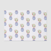 Chinoiserie Vazen van Rode Aardbeien Tissuepapier (Voorkant)