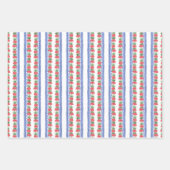 Chinoiserie Vazen van rode geraniums Inpakpapier Vel (Voorkant)