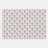 Chinoiserie Vazen van rode geraniums Inpakpapier Vel (Voorkant 3)