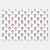 Chinoiserie Vazen van rode geraniums Inpakpapier Vel (Voorkant 2)