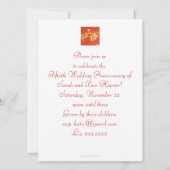 Chinoiserie verjaardagsuitnodiging kaart (Achterkant)