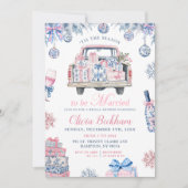 Chinoiserie Verloving Bruiloft Uitnodiging (Voorkant)