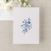 Chinoiserie Victoriaans iets blauw Vrijgezellenfee Kaart