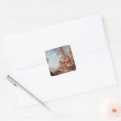 Chinoiserie Vierkante Sticker (Envelop)