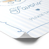 Chinoiserie Vintage Carriage Favors Baby Shower Poster (Hoek)