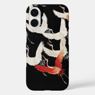 Chinoiserie Vliegende Kraanvogel Zen Minimalistisc iPhone 16 Hoesje