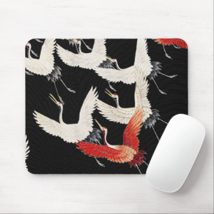 Chinoiserie Vliegende Kraanvogel Zen Minimalistisc Muismat
