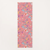 Chinoiserie vlinders, bloemen zalm roze yogamat (Voorkant)