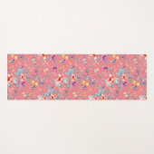 Chinoiserie vlinders, bloemen zalm roze yogamat (Voorkant (horizontaal))