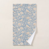 Chinoiserie Vogel- en Bloemloze Naad Patroon Bad Handdoek (Handdoek)