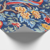 Chinoiserie Vogels Bloemen Schilderen Cadeaupapier (Hoek)