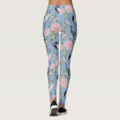 Chinoiserie vogels en chrysant leggings (Achterkant)