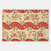 Chinoiserie voor Kerstmis Inpakpapier Vel (Voorkant 3)