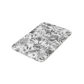 Chinoiserie watercolor bloemschildering badmat (Gekanteld)