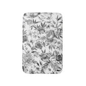 Chinoiserie watercolor bloemschildering badmat (Voorkant Verticaal)
